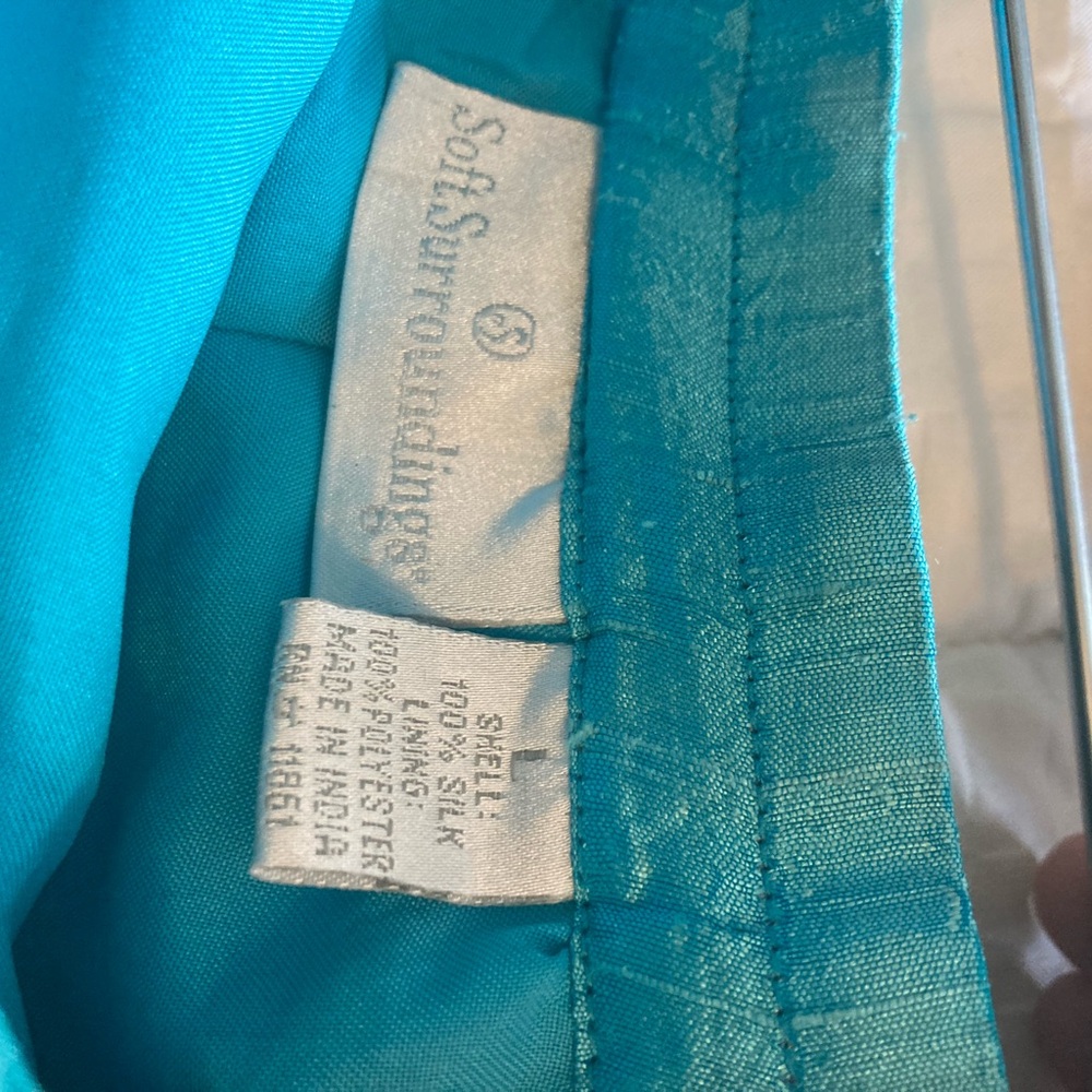 Soft Surroundings Turquoise Embroidered Maxi Skirt - Picture 3 of 10